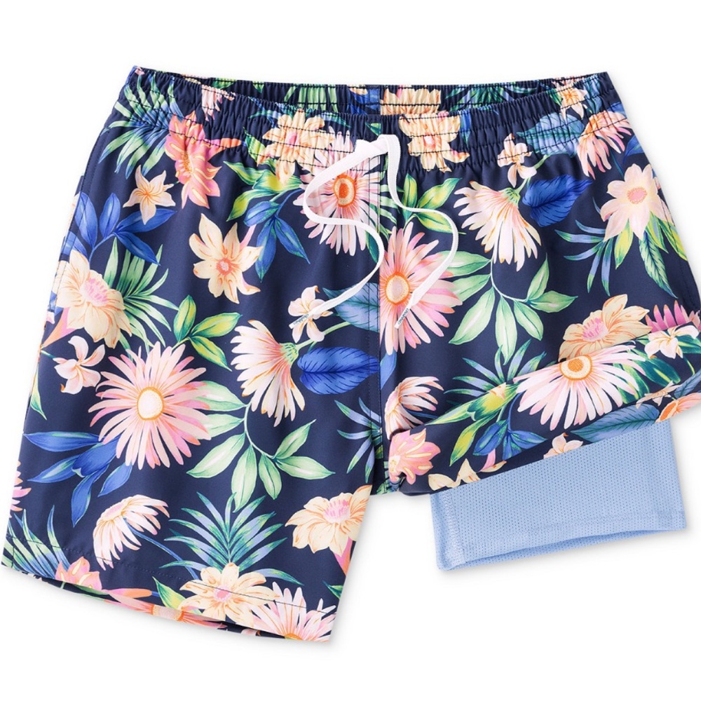 Chubbies Men's Big Bloomers Floral Pattern 5.5" Swimsuit with liner